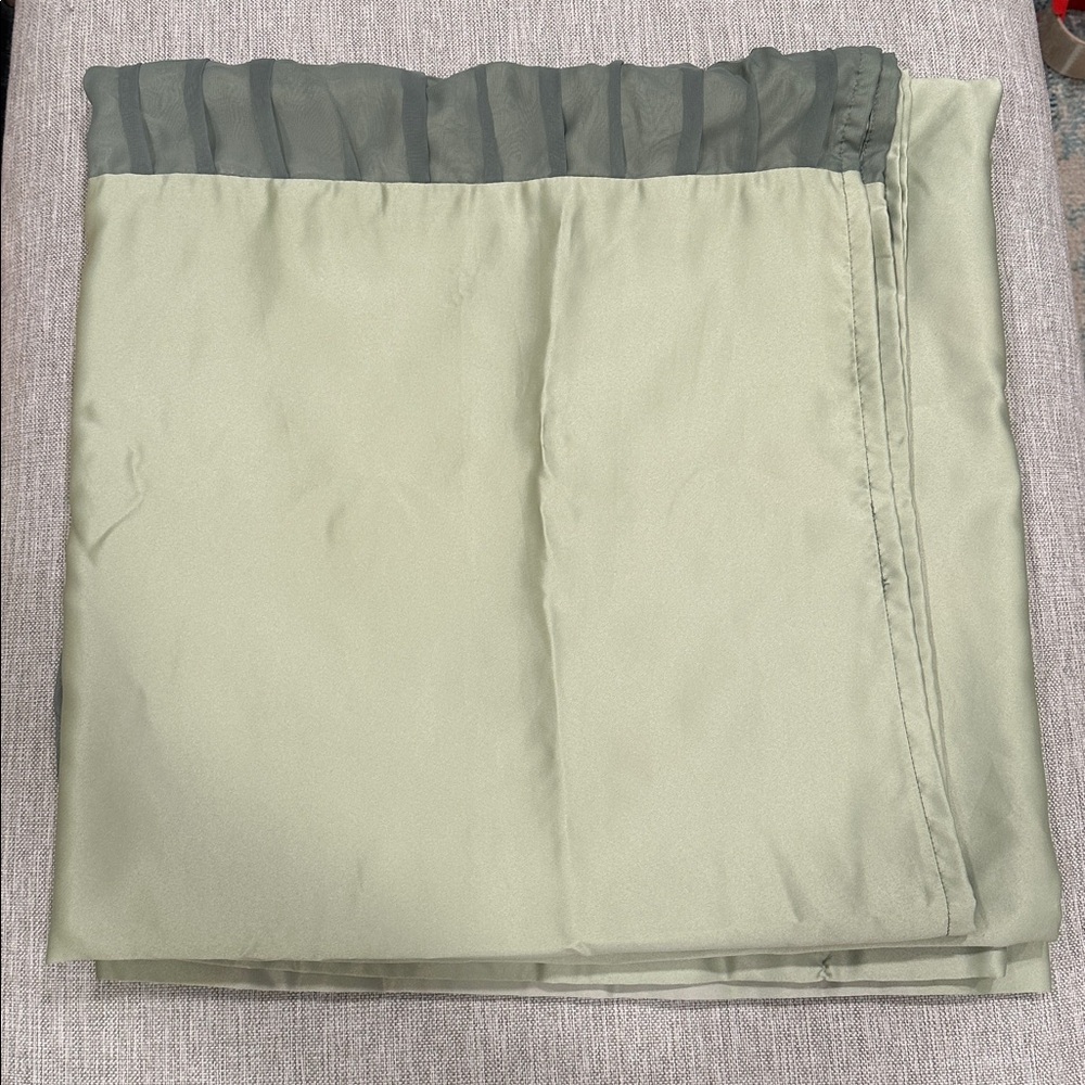 🎋🚿 Zen Green Nicole Miller New York Fabric Shower Curtain - Picture 2 of 13